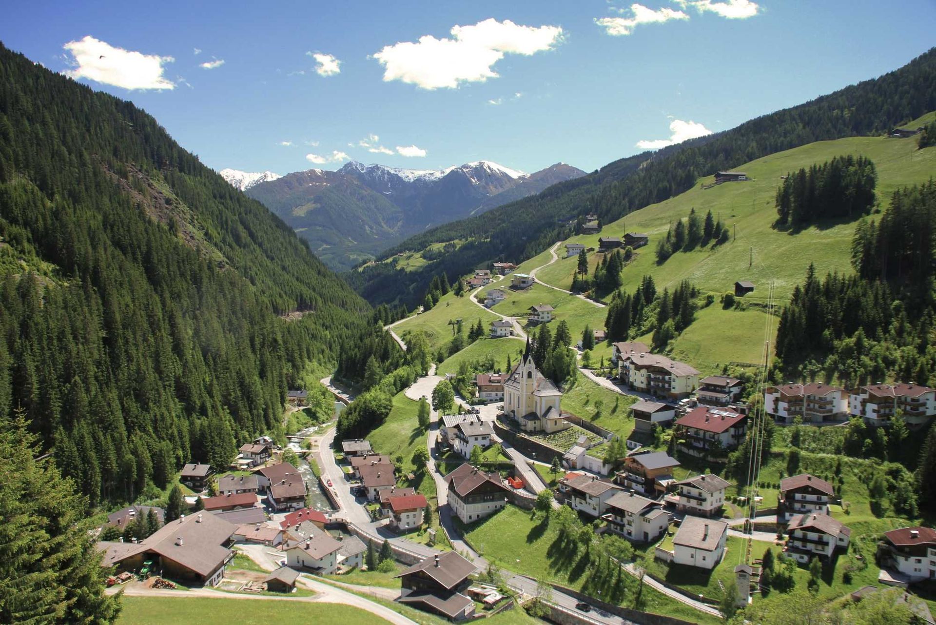 Blick auf Außervillgraten