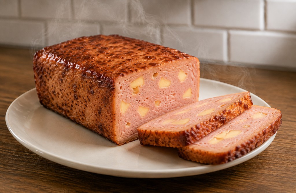 [FG-FLEISCHKAESE-KAESE-SCH-KLEIN-2ER] Fleischkäse mit Käsefüllung (2er Scheiben (à 140 g))